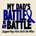 thumbnail image 3 of CafePress - My Battle Too 1 BLUE (Dad) Light T Shirt - Men's Classic Graphic T-Shirt, 3 of 4