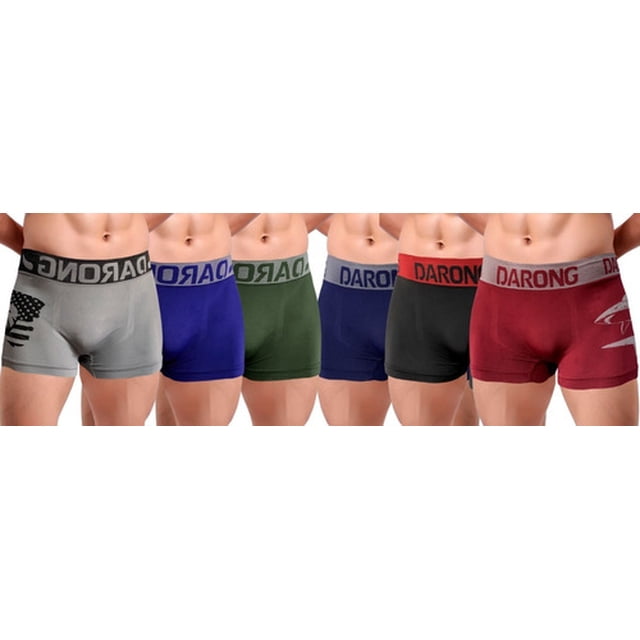 Pack 6 Boxer Caballero Mayoreo Calzones Hombre Microfibra LOLE Boxer
