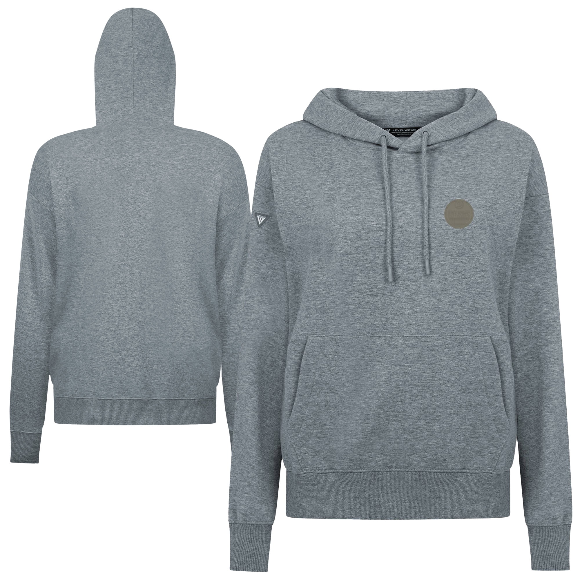 Women's Levelwear Gray Edmonton Oilers Adorn Copper Hoodie