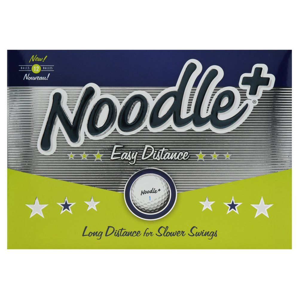 TaylorMade Noodle Easy Distance Golf Balls, 12 Pack