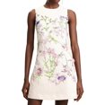 thumbnail image 1 of Vestido Tsukko Delicado Beige Bordado Floral Sin Mangas, 1 of 5