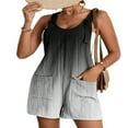 thumbnail image 1 of PENGXIANG Salopette en Lin Décontractée pour Femmes, Short Ample à Bretelles Réglables, Jambes Larges, Sans Manches, avec Poches, 1 of 7