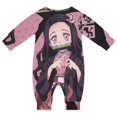 thumbnail image 2 of Kamado Nezuko Unisex Baby Boy Girl Rompers Long Sleeve Infant Jumpsuits Babies' Outfits Fall Winter Clothes 9-12M, 2 of 5