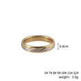 thumbnail image 2 of Sonducket Anillos de acero inoxidable con rayas de sarga para hombre y mujer, anillos de regalo para bodas y cumpleaños, joyería Ropa, zapatos y accesorios Miscelánea mujeres de oro Talla 12, 2 of 6