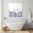 thumbnail image 3 of Purple Spring Floral Wall Art Painting on Canvas, Watercolor Summer Birds Butterfly Canvas Art Home Prints Wall Art Framed Modern Artwork for Living Room Bedroom Wall Decor 16x16in, 3 of 9