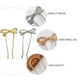 thumbnail image 4 of MERRYHAPY 2 Pieces U-Shaped Alloy Hairpins Metal Hair Accessories Decorative Headdress for Women, 4 of 8
