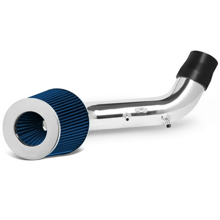 Blue Civic Air Intake System - For 2002-2005 Honda Civic Si Lightweight Hi-Flow Short Ram Air Intake System+Blue Cone Filter