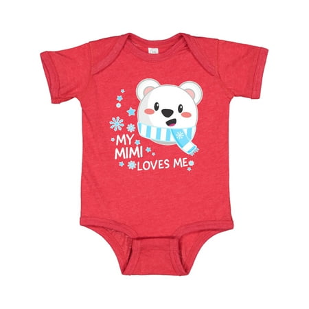 

Inktastic My Mimi Loves me- polar bear Gift Baby Boy or Baby Girl Bodysuit