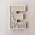 thumbnail image 1 of Customizable Wooden Alphabet Letters for Wall Floral Paintable Desktop Ornament and Wedding Name Signs, 1 of 6