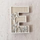 thumbnail image 1 of Letras de madera de 5 pulgadas con 26 letras para decoración de pared, letreros pintables con el nombre para la habitación de los niños, decoración para bodas y el hogar, 1 of 2