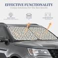 thumbnail image 4 of Fotbe White Popcorn Juego de 2 Piezas de Parasoles para Parabrisas | Bloqueador Solar para Auto | Accesorios Plegables para Protección Solar Interior-Large, 4 of 6