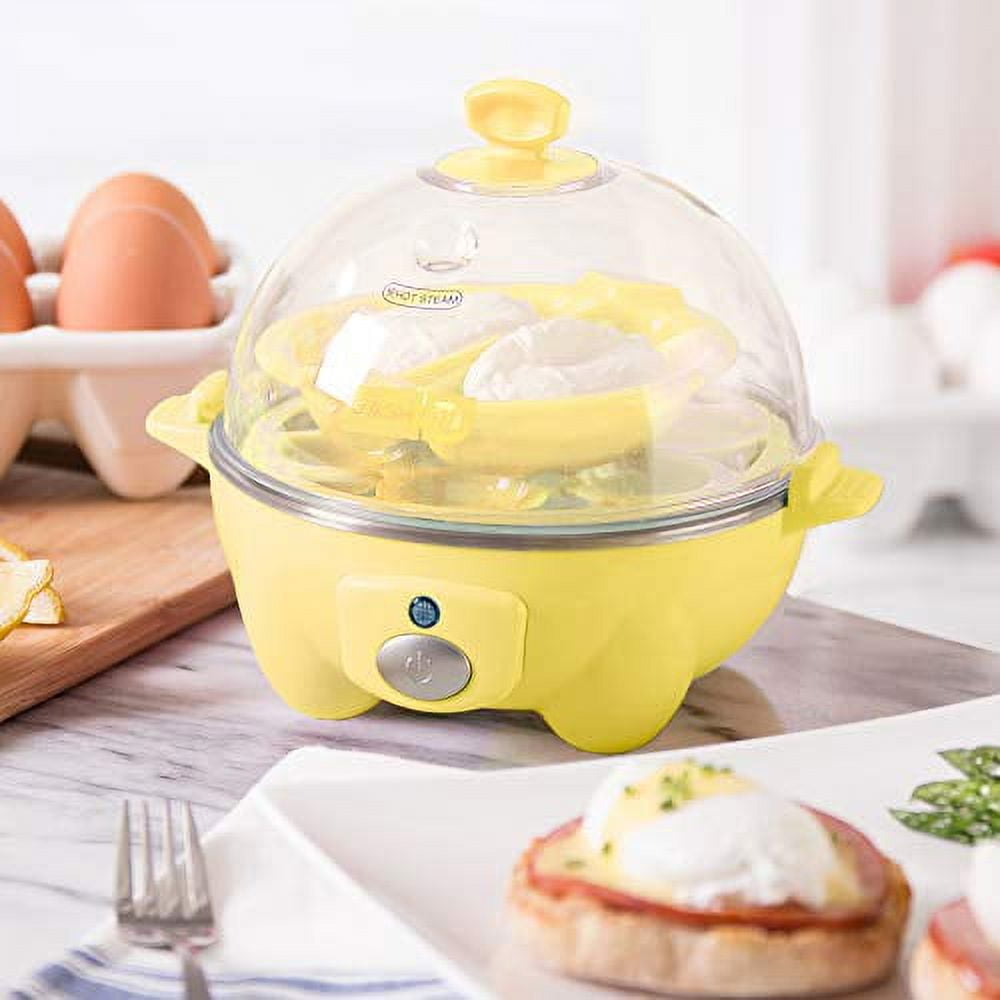 Rapid Egg Cooker 6 Egg Capacity Electric Egg Cooker for Hard Boiled Eggs,  Poached Eggs, with Auto Shut Off Featur 220V,150W
