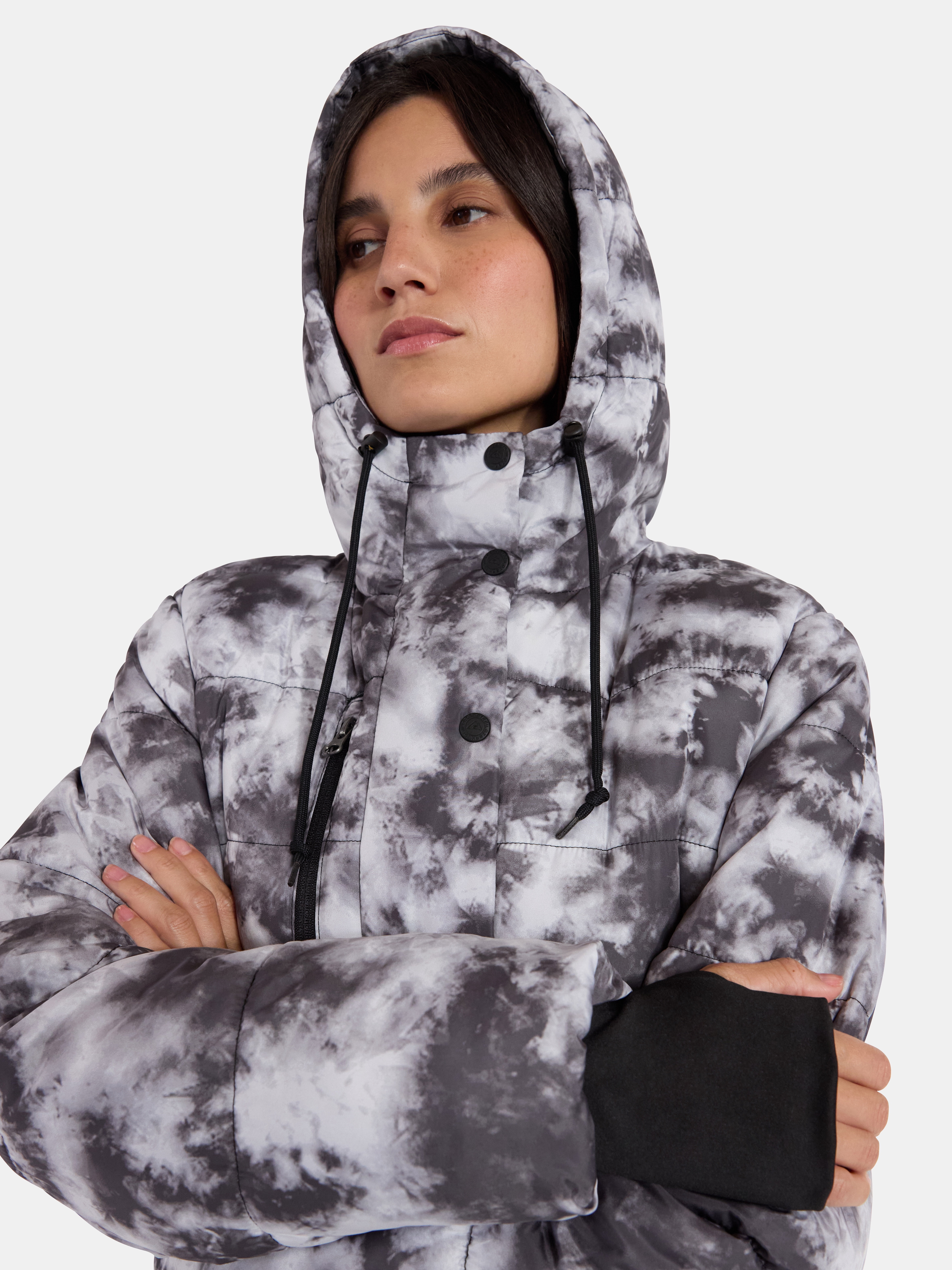 Ozark Trail Women's and Women's Plus Mid Length Puffer Coat, Sizes XS-2X