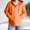 Orange, variant on VISALY Hoodies Pullover Drawstring Sweatshirt Women's Fashion Clothes for Every Occasion Cotton Linen Cardigan Summer Chic Oversized Sweatshirt Waffle Sweater Fall Sweatshirt Black L