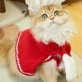 thumbnail image 2 of ChicYu Pet Christmas Scarf Three Piece Set Decorations Pet Christmas Cloak Hat Scarf Festive Christmas Designs Soft Comfortable Material Adjustable, 2 of 5