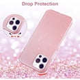 thumbnail image 4 of For Apple iPhone 13 Mini (5.4") Glitter Sparkle Bling Shiny Thin Slim Hybrid Rubber Silicone Soft TPU Gel Protective Phone Case Cover by Xpression [Pink], 4 of 8