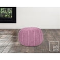 thumbnail image 6 of Posh Living Inaya Cotton Yarn Pouf Blush, 6 of 10