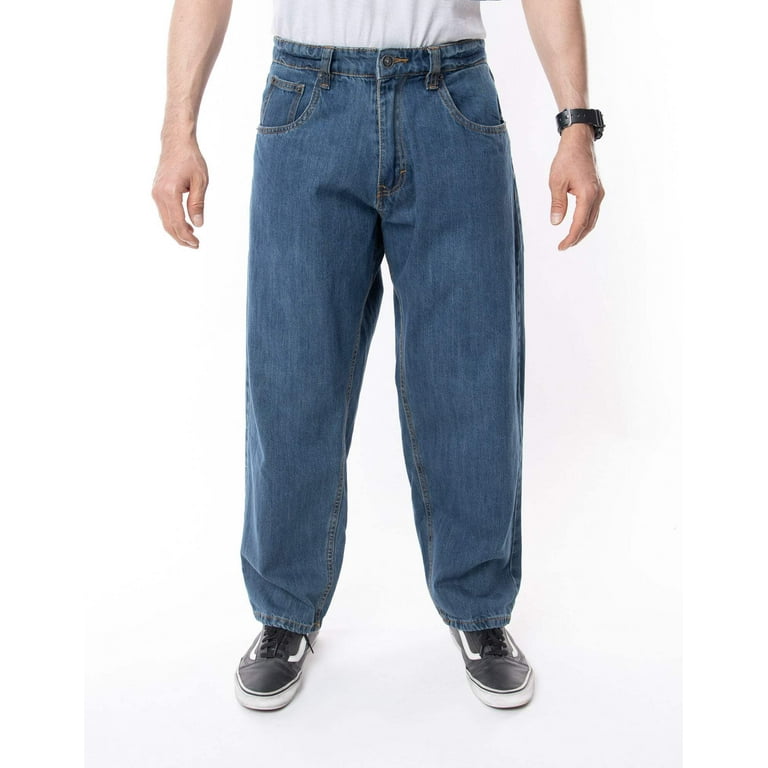 MEN S DROOPY DROP CROTCH LOOSE FIT JEANS Walmart