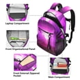 thumbnail image 5 of JIALIOU 14" Laptop Backpack Waterproof Airline Approved Stylish Casual Daypack for Travel Business College Work, Desert at Night Landscape, 5 of 8
