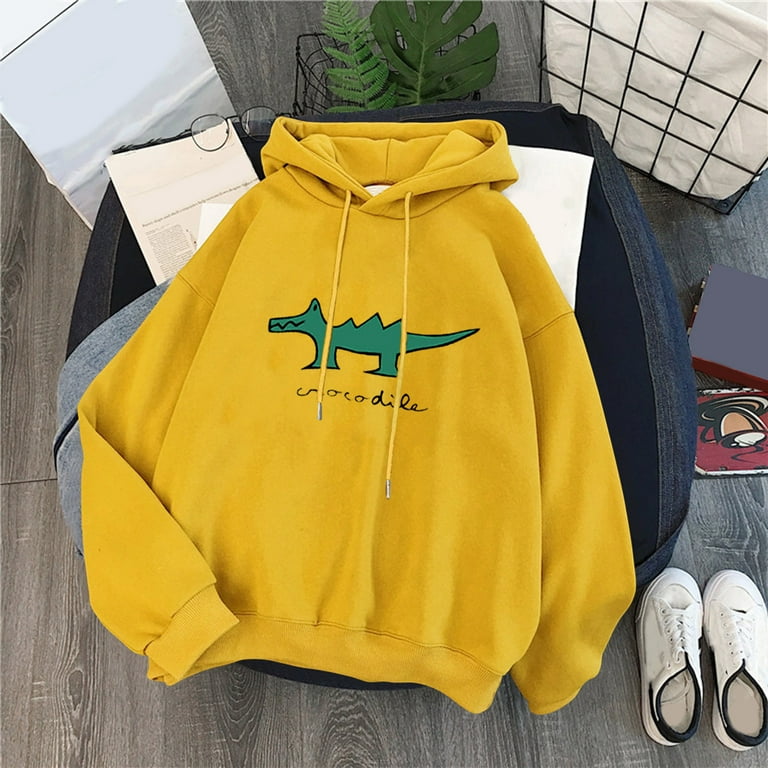 Cute yellow sweatshirt sale