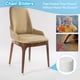 thumbnail image 4 of Tapones de goma para patas de silla Uxcell de 1-3/8" - Protectores de patas de muebles antideslizantes, 16 piezas, color blanco, 4 of 7