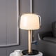 thumbnail image 3 of Lámpara de mesa de cristal for mesita de noche, decoración for dormitorio, estudio, sala de estar y hogar., 3 of 6