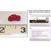 Dollhouse Miniature Toy, Volkswagon Beatle, Red w/3-Scale Wallet Ruler