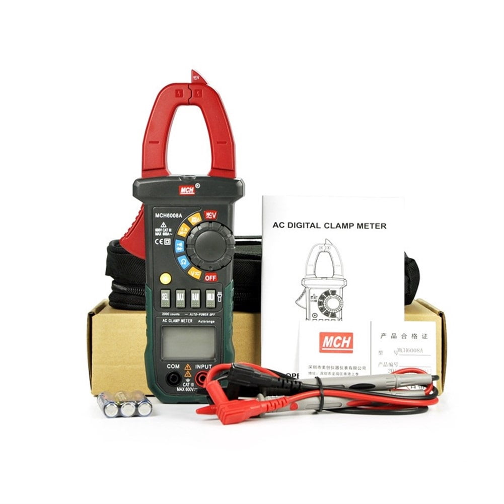 MCH-600A Digital Clamp Meter Multimeter Digital Display AC DC Current Meter Universal Meter Clamp Meter