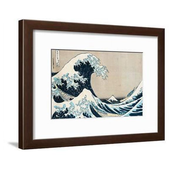 The Great Wave Off Kanagawa, from the Series "36 Views of Mt. Fuji" ("Fugaku Sanjuokkei"), Scenic Framed Art Print Wall Art by Katsushika Hokusai Sold by Art.Com