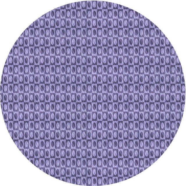 Ahgly Company Machine Washable Indoor Square Transitional Deep Periwinkle Purple Area Rugs, 3' Square