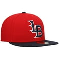 thumbnail image 3 of Men's New Era Red Louisville Bats Authentic Collection Team Home 59FIFTY Fitted Hat, 3 of 6