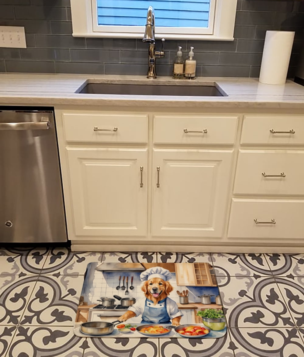 Yorkie Yorkshire Terrier The Chef Memory Foam Kitchen Mat