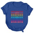 thumbnail image 2 of Birdeem T-Shirt Mode Femme Imprimé Col Rond Manches Courtes Blouse Ample, 2 of 4