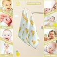 thumbnail image 2 of Coolnut Meadow Little Duckling Baby Muslin Washcloths Face Towel, 3 PCS Cartoon Burp Cloths Cotton Wipes Infant Wash Cloth for Newborn Boys Girls 12x12 inches, 2 of 6