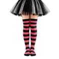 thumbnail image 2 of Kids Halloween Colorful Striped Over‑the‑Knee Socks,6‑12 Years, 2 of 5