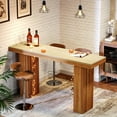 thumbnail image 2 of Tribesigns Long Bar Table, 62.9-Inch Rectangular Counter Height Pub Table for Kitchen Dining Room, 2 of 5