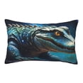 thumbnail image 3 of Salouo Starry Sky Colorful Crocodile A Print Print Pillow Case Cover,Wrinkle-Free Bed Pillow Cover Pack of 1 Home Decor Fade-Resistant and Stain-Resistant ,Pillows Not Included -16"x24", 3 of 8