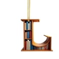 thumbnail image 1 of Hangs Cute Double Print Christmas Pendant 2D Acrylic for Bookshelf English Letter Modeling J~R 1 Piece Decorative Ornament, 1 of 8