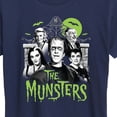 thumbnail image 3 of The Munsters - Pmun-0009 Munsters Family Collage- Women's Short Sleeve Graphic Tee, 3 of 5