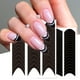 thumbnail image 2 of Línea de tira francesa para decoración de uñas, guías de punta de flecos, plantilla de pulverización oblicua ondulada, pegatinas, plantilla creativa, herramientas de manicura DIY, decoración, 2 of 7