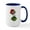 White/Navy Inside, variant on CafePress - El Dia De Los Muertos Skeleton Girl Mugs - 15 oz Ceramic Large White Novelty Mug