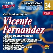 Karaoke Latin Stars 034 Vicente Fernandez Vol. 1
