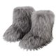 thumbnail image 3 of Botas de invierno para mujer, botas de piel sintética de zorro esponjosas para invierno, botas de nieve cálidas de felpa para mujer, calzado de lujo, botas de piel peludas para niñas, moda, 3 of 5