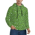thumbnail image 2 of Pofeuu Kiwi Fruit Print Mens Casual Hooded Collar Drawstring Hoodies Pullover Sweatshirts Casual Long Sleeve Shirts-Medium, 2 of 7