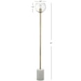 thumbnail image 5 of Safavieh Bradley 61 in. H Modern Glam Floor Lamp, White/Brass Gold, 5 of 6