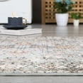 thumbnail image 2 of Vintage Oriental Floral Runner Rug, Tribal Style, Beige, Non-Slip, Low Pile, Washable, Indoor Use, Dining Room, 2 of 7