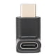 thumbnail image 5 of Adaptador de 90 grados hacia arriba y hacia abajo tipo C Adaptador portátil estable macho a hembra para cargar datos y vídeo negro, 5 of 5