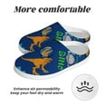 thumbnail image 6 of Xecao Dinosaur In Space Print Cotton Slippers Fuzzy Warm Cozy Slippers Non Slip House Slippers For Indoor Outdoor Cotton Slippers House Slippers-35/36, 6 of 7