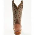 thumbnail image 5 of Justin Men's Chisolm Exotic Ostrich Western Boot Broad Square Toe Brown 9 D(M) US, 5 of 7