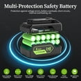 thumbnail image 4 of 24V 6.0Ah Replacement Battery for Green-works 24 Volt Battery Lithium Lawn Mower 29842 29852 29322 LB24A020 Compatible with Green+works 24V Cordless Tools, 4 of 10